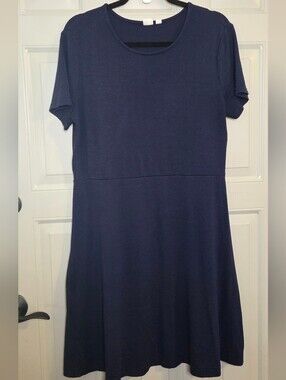 GAP - Navy Short-Sleeve Mini Dress